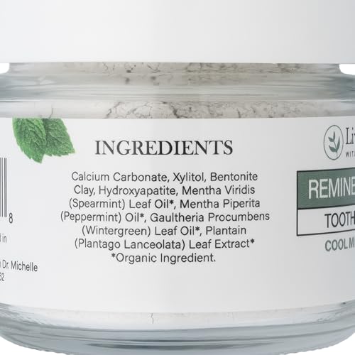 Living Well with Dr. Michelle Remineralizing Tooth Powder, Cool Mint Remineralizing - Cool Mint