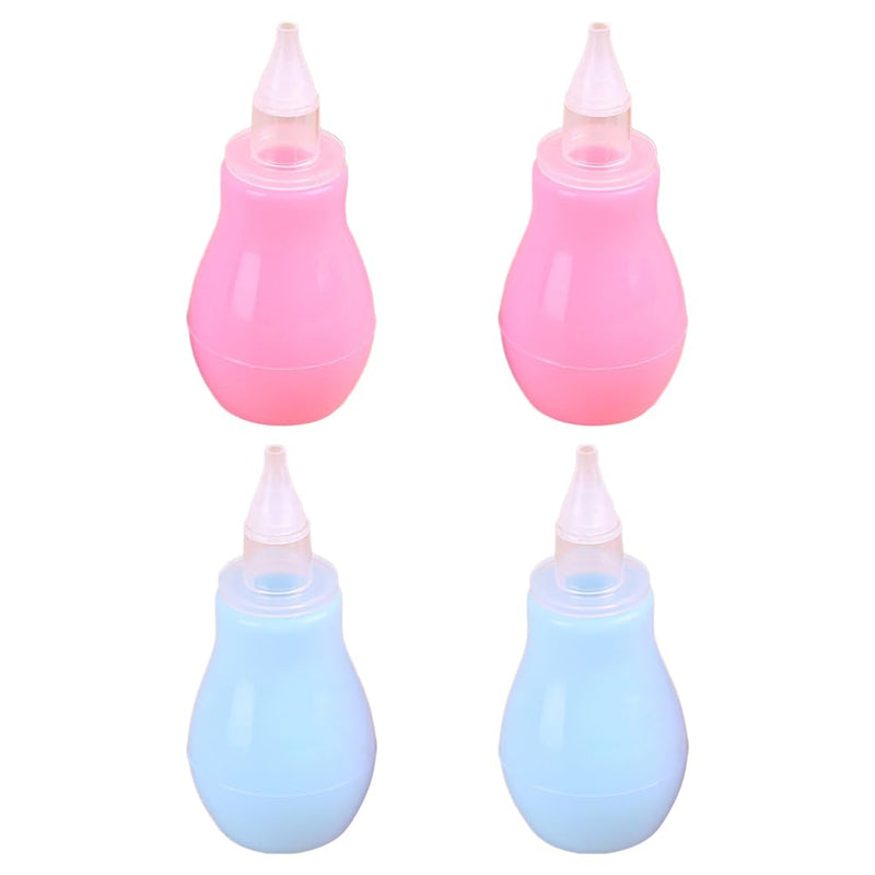 ibasenice 4-Pack with Soft Spout for Mucus Removal and Congestion Relief Portable Cleaner for Newborns and Infants