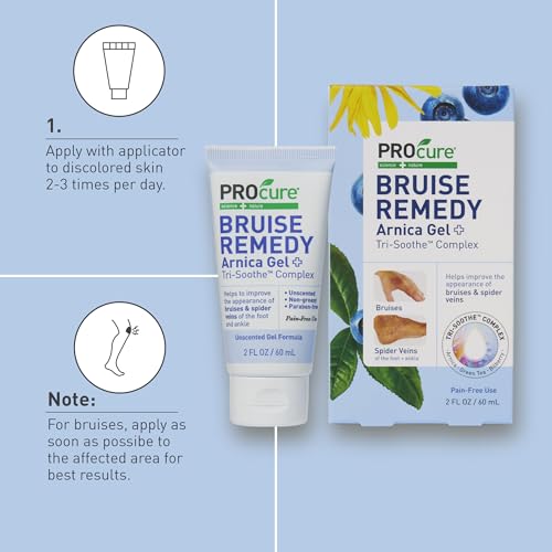PROcure Arnica & MSM Bruise Remedy Gel for Bruises and Spider Veins
