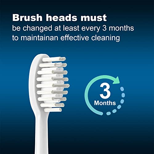 Replacement Toothbrush Heads for TAO Clean Electric Toothbrush White
