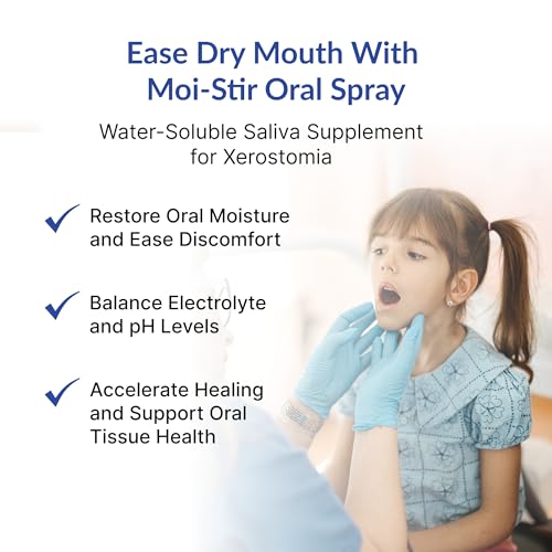 Moi-Stir Oral Moistener Spray for Dry Mouth, 4 oz