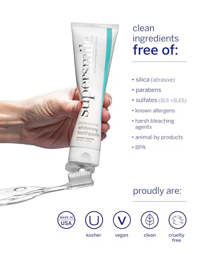 Supersmile Original Mint Whitening Toothpaste, 4.2 Oz, Calprox® + Fluoride 4.2 Ounce (Pack of 1)