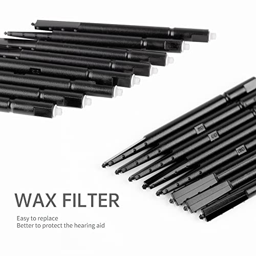 Hearing Aid Wax Guard - Hearing Aid Accessories Replacement Nanocare Filters Wax Traps (10 Cards/ 80 Filters)