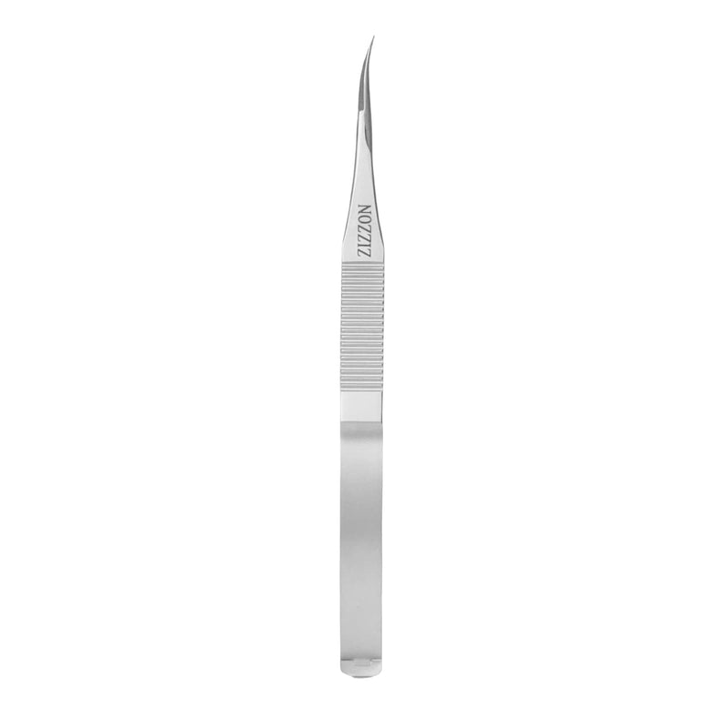 ZIZZON Cuticle Scissors Extra Fine Curved Professional Precise Pointed Tip Grooming kit for Eyebrow, Eyelash, Trim Nail and Dry Skin