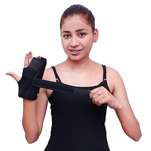 Boxer Finger Splint - Metacarpal Finger Splint Right Removable Splint for Boxer's Fracture - Little and Ring Finger Protection - Fits Left or Right-Hand Brace (Small Pack of 1) Small Pack of 1