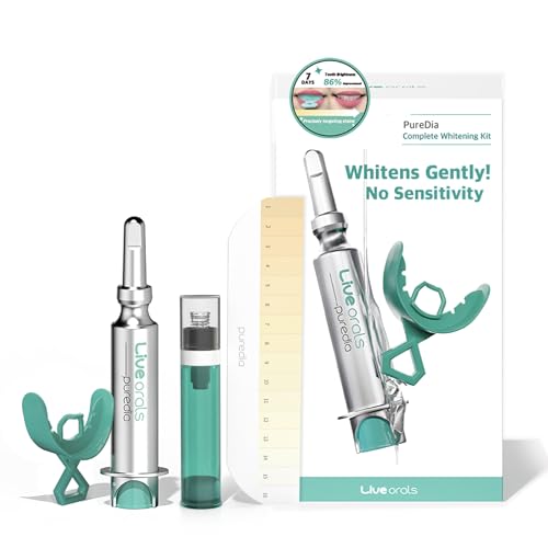 Live Orals Pure Dia Teeth Whitening Gel Kit and PureDia Whitening Toothpaste 80g