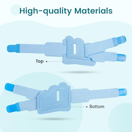 Hammer Toe Straightener Corrector Splint Brace for Women fit 2nd 3rd and 4th Toes - (L-Blue) - 1 Pair L Blue