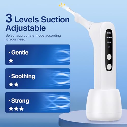 Electronic Tonsil Stone Remover, Visible Tonsil Camera, Tonsil Stone Removal Kit with Camera and Led Light, APP WiFi Connection, Tonsil Stone Vacuum with 5 Level Oral Suction Device