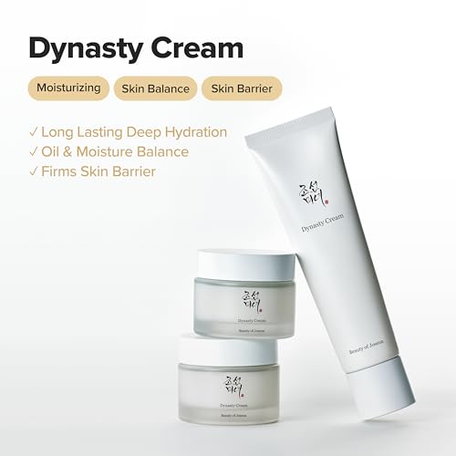 Beauty of Joseon Dynasty Cream Hydrating Face Moisturizer for Dry, Sensitive Skin, Korean Skincare for Men and Women 100ml, 3.38 fl.oz 3.38 Fl Oz (Pack of 1)
