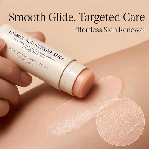 Silicone Scar Stick, Scar Removal Cream, Lightweight Silicone Balm,Smoothing Cream for Scars, Hyaluronic Acid & Algae Extract Easy-to-Use Scar Care Stick for Smoother Looking Skin (2PCS-30g
