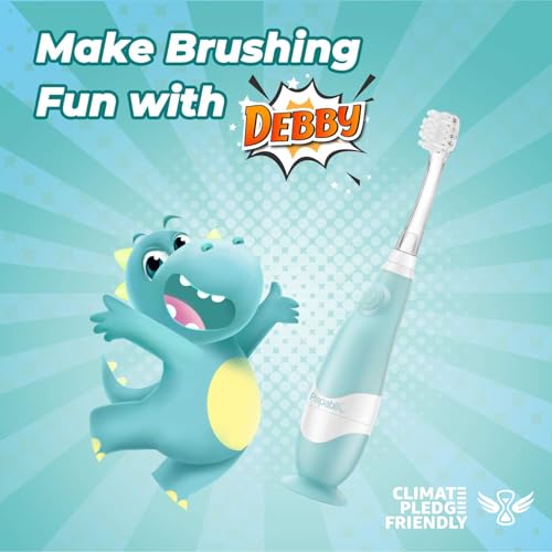 Papablic Baby Toothbrush Teether and Toddler Sonic Electric Toothbrush
