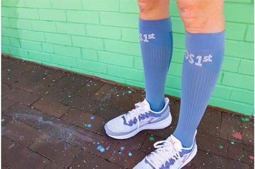OS1st FS4 Compression Bracing Plantar Fasciitis Socks relives heel pain, improves circulation and overal foot health Large Gray