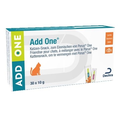 Porus Add One | Flavor Salmon | Double pack | 2 x 30 x 10g | Supplementary food for cats | Delicious pampering snack to mix in with Porus One - BeesActive Australia