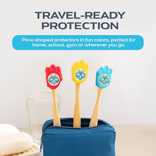 DrTung's Kids Snap-On Toothbrush Protection Head Cover Caps - 6 Pack