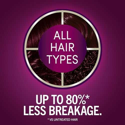 Schwarzkopf Keratin Color Permanent Hair Color, 1.8 Ruby Noir, 1 Application - Professionally Inspired Permanent Hair Dye, for up to 80% Less Breakage vs Untreated Hair and up to 100% Gray Coverage 1 Count (Pack of 2)