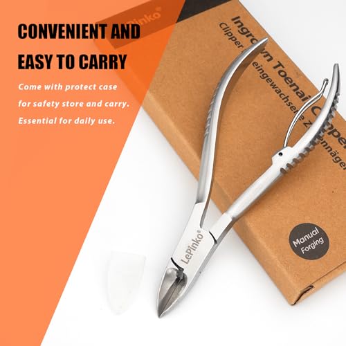 LePinko Podiatrist Toenail Clippers, Thick and Ingrown Nails Clippers, 1PCS 1 piece