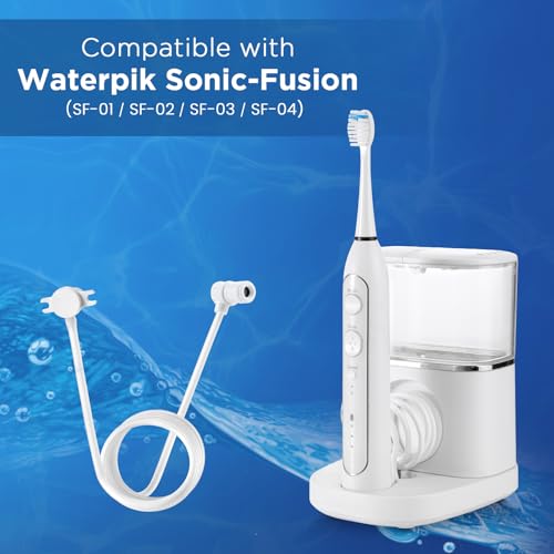 Replacemet Hose Fit for Waterpik Sonic-Fusion SF-01/02/03/04, Replacement Parts for Water pik Accessories, 2Pack 2 Pack