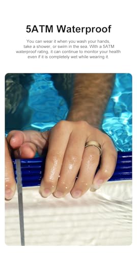 Gen Pro 2 Smart Ring for Men & Women's, Qring with No APP Subscription with Heart Rate, Wireless Chargeing, Sleep Monitoring & Remote Camera Control, Waterproof Ring (Silver, 12) Silver