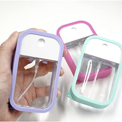 Card Spray Case with Silicone Case, 1.6 fl oz (45 ml), Purple, White, Pastel, Colorful, Card Shape, Alcohol, Disinfectant, Disinfectant, Bottle, Ethanol, Mist Spraying, Portable, Refill Container, - BeesActive Australia
