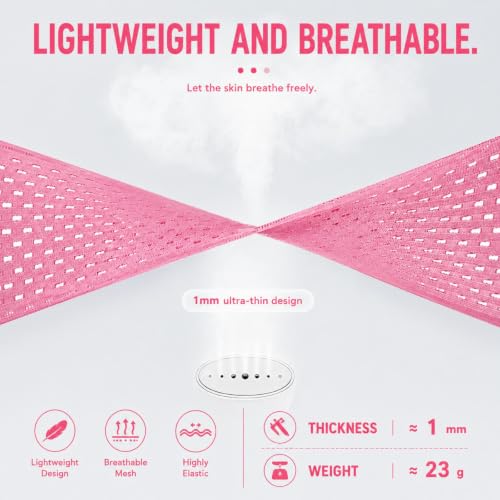 2 Pack Pink Wrist Support Brace, Adjustable Breathable Wrist Wrap