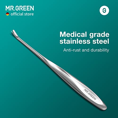 MR.GREEN Cuticle Pusher Dead Skin Remover Stainless Steel Manicure Tools Professional Cuticle Trimmer Nail Polish Peeler Scraper (Mr-2190) Mr-2190