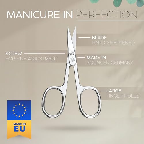 marQus manicure set 4-piece travel set with file from Solingen nail care set nail scissors set and nail set Black