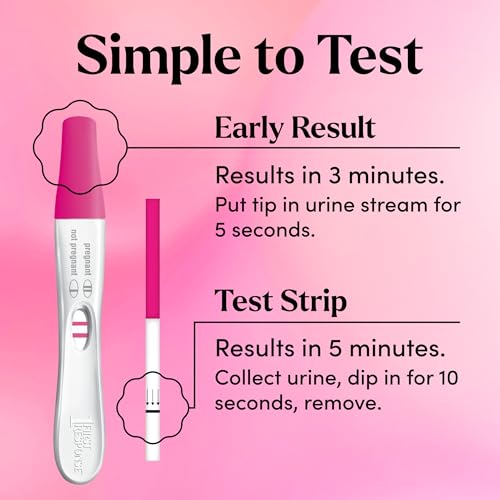FIRST RESPONSE Comfort Check Pregnancy Test, 8 Count, Pink & White 8 Count (Pack of 1)