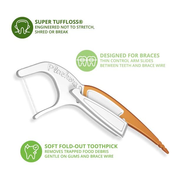 Plackers Ortho Picks Size 36ct Pack of 6 36 Count (Pack of 6)