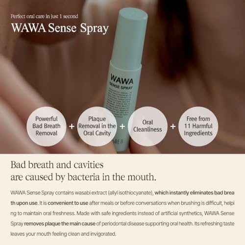 ROROBELL Wawa Sense Spray Oral Care Mouth Freshener Fights Bad breath ((1/3 Fl Oz (Pack of 3))) (1/3 Fl Oz (Pack of 3))
