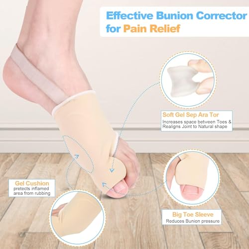 【ONE PAIR】 Bunion Corrector & Adjustable Toe Spacer for Women