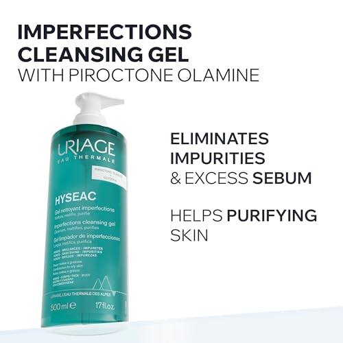 Uriage Hyseac Imperfections Cleansing Gel, Face, Body & Back Imperfections 1 Fl Oz (Pack of 1)