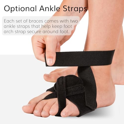 BraceAbility Toe Walking Braces for Kids - Patented Pediatric Foot Supports To Prevent Tip Toe Walking, Cerebral Palsy Equipment, Autism, ADHD, Aspergers, Youth Neurological Disorders (M - Pair) Medium