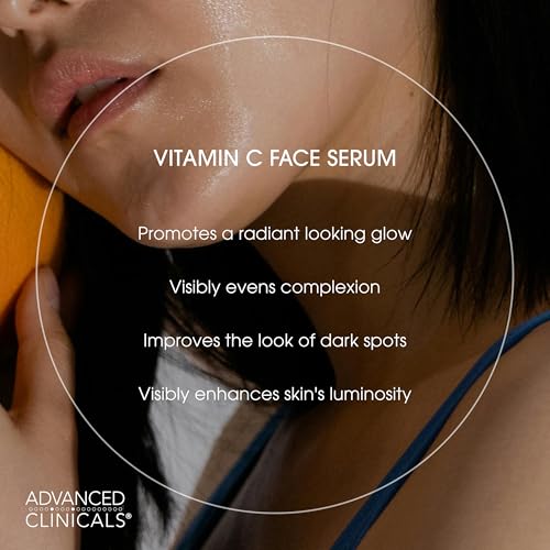 Advanced Clinicals Retinol Serum For Face + Hyaluronic Acid Moisturizer + Vitamin C Serum 3PC Skincare Set For Women & Men | Anti Aging Serums For Brightening, Firming, & Hydrating | 1.75 Fl Oz, 3pc Vitamin C + Retinol + Hyaluronic Acid