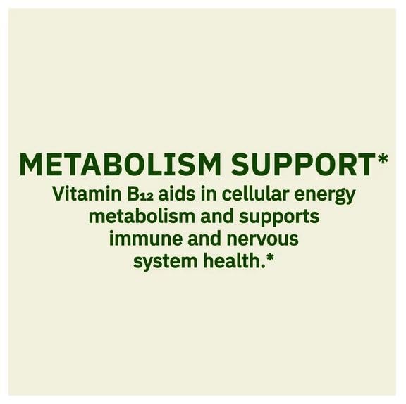 Spring Valley Vitamin B12 Supplement Timed-Release Tablets for Metabolism Support, 1000 mcg, 60 Count