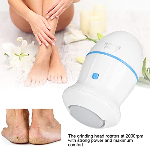Electric Feet Callus Remover, Battery Operated Foot Grinder Callus Dead Skin Remover Vacuum Foot File Pedicure Tool(White + Blue) - BeesActive Australia