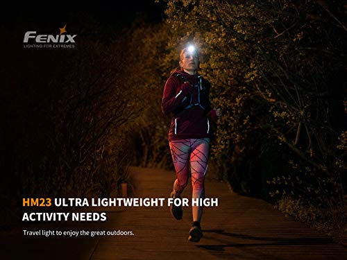 EdisonBright Fenix HM23 V2 300 Lumen LED Headlamp for Camping/Hiking Kids/Children Battery Carry case