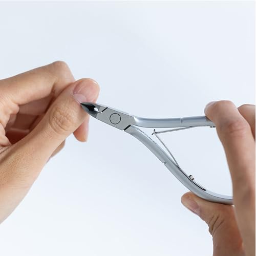 NGHIA Cuticle Nipper - D-07 JAW 16 | Stainless Steel | Durable and Sharp | Ergonomic Design | Grey Plated | Ideal for Salons and Home Use Jaw 16 (6.5 - 7.5 mm)