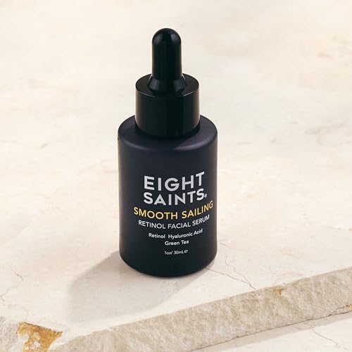 Eight Saints Retinol Skin Care Serum Treatment For Firming Face Lines & Eye Wrinkles, Deep Hydrating Facial Skincare Serum For Anti Aging, with Retinol, Hyaluronic Acid, and Green Tea, 1 Ounce