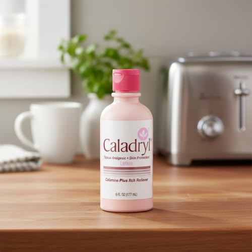 Caladryl Calamine Lotion for Itching, Insect Bites & Poison Ivy, 6 Fl Oz 6 Fluid Ounces 1