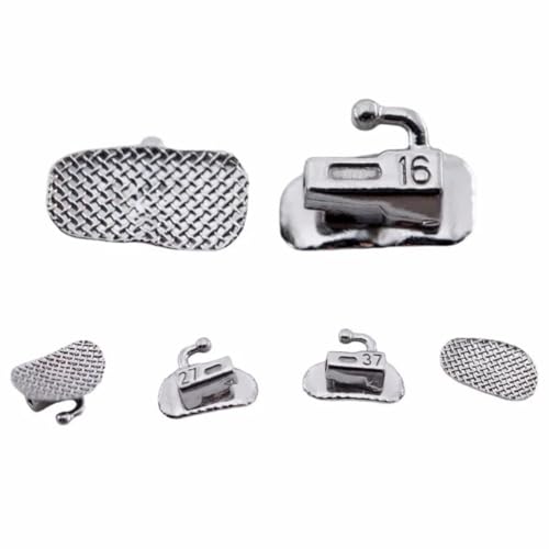 DENTASOP 80 Pcs Simple Metal Mouth Tubes Set Orthodontic Leather Straps for MBT/Roth Tools 0.022 (0.022 2nd MBT) 0.022 2nd MBT