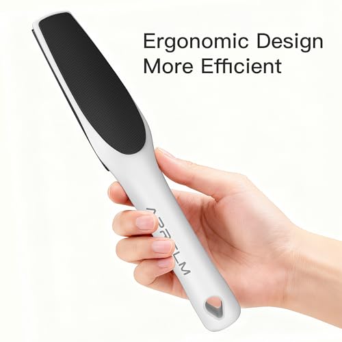 APRELM 3-Sided Nano Glass Foot File, 3-in-1 Coarse/Medium/Fine Foot Callus Remover, Professional Callus Remover for Feet Hard Skin Smooth Polishing (White) White