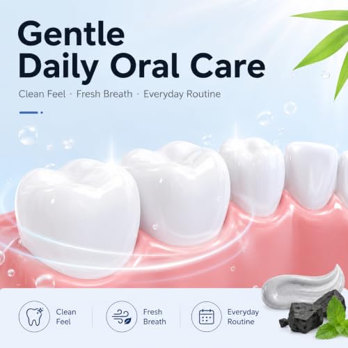 Bamboo Charcoal Whitening Toothpaste, Hydroxyapatite Mint, 3 Pack 3pc