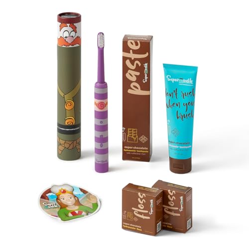 SuperMouth Sidekick Sonic Toothbrush, Rechargeable, Kids 6+, Cavitar Smile