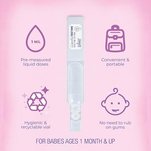 Boiron Camilia Bedtime Drops - 40 Count (Pack of 2) Bundle with a Boiron Sticker for Nighttime Teething Relief, Painful Gums, Restlessness, and Irritability - Sterile Liquid Doses