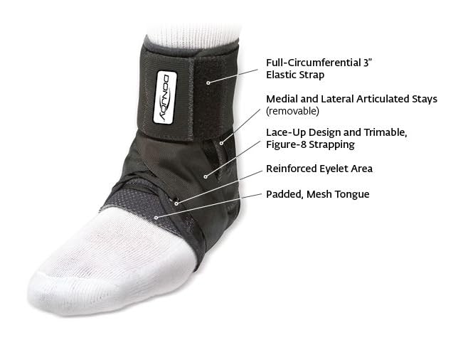 DonJoy Stabilizing PRO Ankle Brace - Medium, Blk