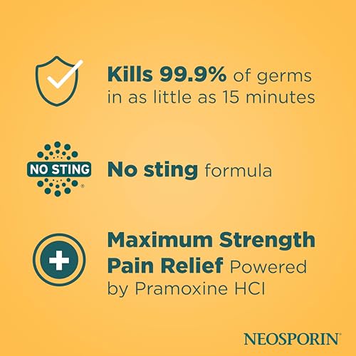 Neosporin + Pain Relief Dual Action Triple Antibiotic Ointment, 1 oz 1 Ounce
