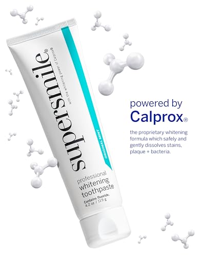 Supersmile Original Mint Whitening Toothpaste, 4.2 Oz, Calprox® + Fluoride 4.2 Ounce (Pack of 1)