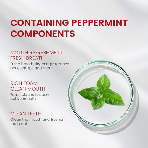 SP-6 Probiotic Whitening Toothpaste for Teeth Whitening and Gum Health,Fresh Mint Flavor,Daily Use for Oral Care (3packs, Fresh Mint) Mild Mint 1.65 Ounce (Pack of 3)