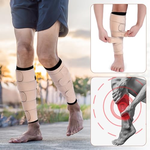 3 Pairs Lymphedema Compression Leg Wraps 20-50 MmHg, Black-nude Black-complexion Leg Wrap