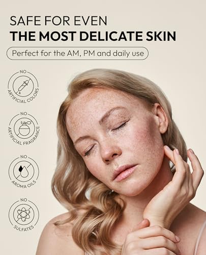 De:maf All Day Glow Milk Cleanser, Face Wash for Sensitive Skin 10.14 fl oz